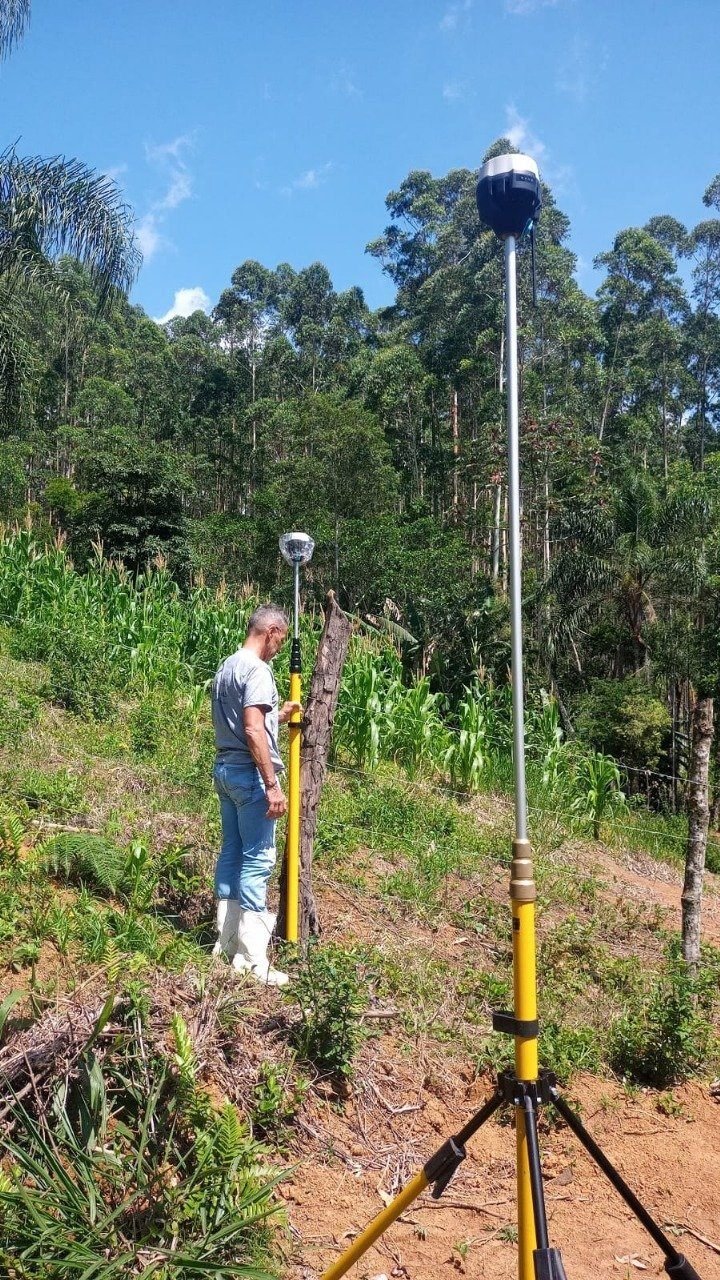 Georreferenciamento rural com GNSS RTK em Santa Catarina